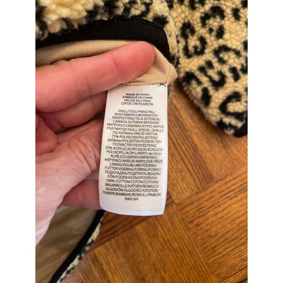 Polo Ralph Lauren animal print Sherpa 1/2 zip pullover - Picture 5 of 7